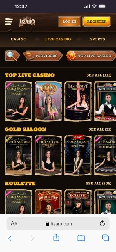 Experience Online Casino Gaming with Lizaro in the UK